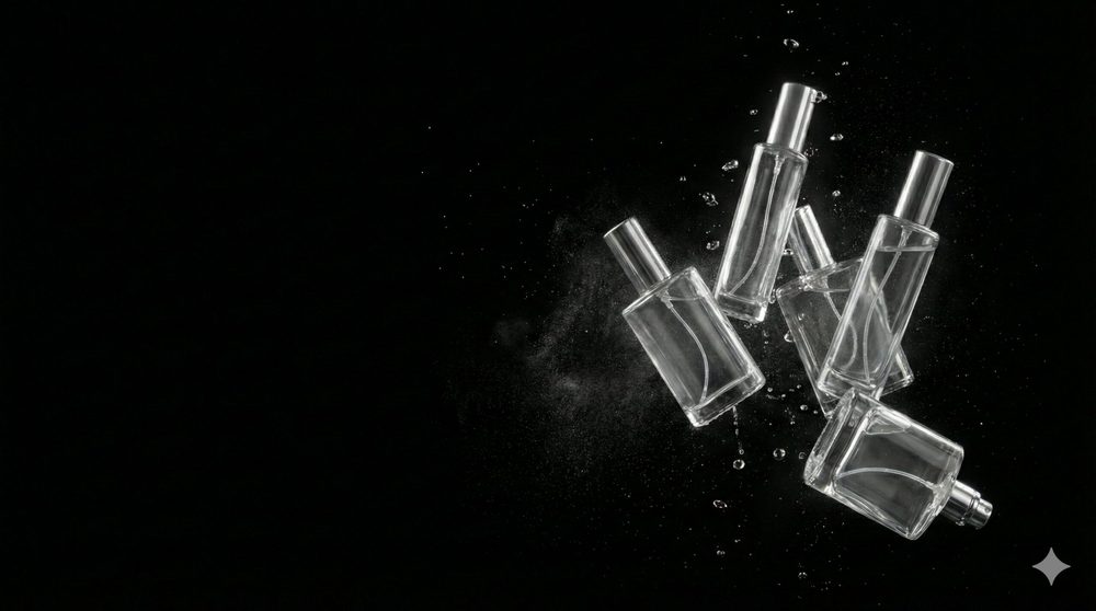 Glass perfume tester bottles